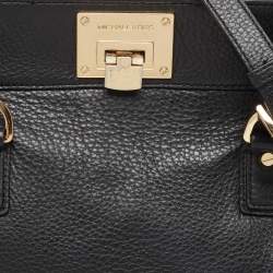 MICHAEL Michael Kors Black Leather Large Astrid Satchel