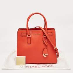 MICHAEL Michael Kors Red Leather Hamilton North South Tote