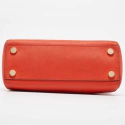 Michael Michael Kors Red Leather Small Sutton Tote