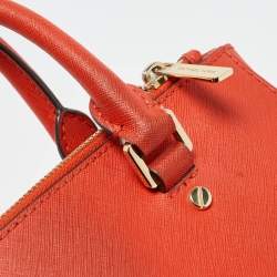 Michael Michael Kors Red Leather Small Sutton Tote