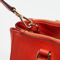 Michael Michael Kors Red Leather Small Sutton Tote