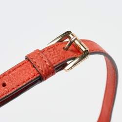 Michael Michael Kors Red Leather Small Sutton Tote