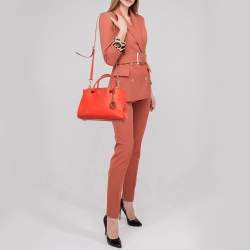 Michael Michael Kors Red Leather Small Sutton Tote
