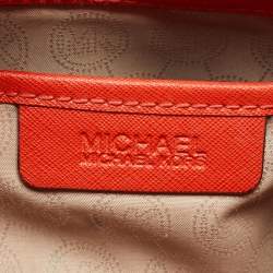 Michael Michael Kors Red Leather Small Sutton Tote