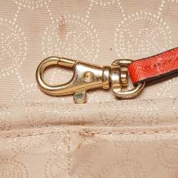 Michael Michael Kors Red Leather Small Sutton Tote