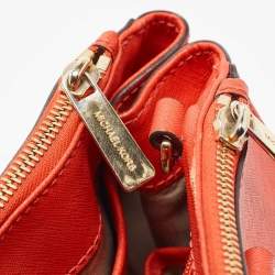 Michael Michael Kors Red Leather Small Sutton Tote