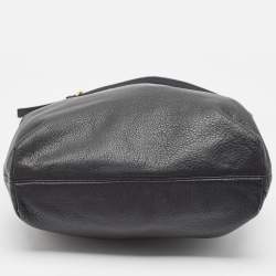 Pre Owned MICHAEL Michael Kors Black Leather Charm Tote
