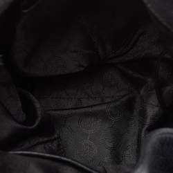 Pre Owned MICHAEL Michael Kors Black Leather Charm Tote