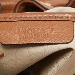 Pre Owned MICHAEL Michael Kors Brown Leather Camden Drawstring Hobo