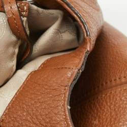 Pre Owned MICHAEL Michael Kors Brown Leather Camden Drawstring Hobo