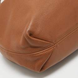 Pre Owned MICHAEL Michael Kors Brown Leather Camden Drawstring Hobo