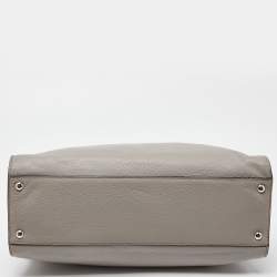 MICHAEL Michael Kors Grey Saffiano Leather Medium East West Dillon Tote