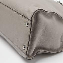MICHAEL Michael Kors Grey Saffiano Leather Medium East West Dillon Tote