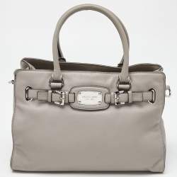 MICHAEL Michael Kors Grey Saffiano Leather Medium East West Dillon Tote