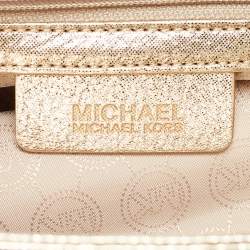 Pre Owned حقيبة كلتش مايكل مايكل كورس بيركلى جلد نقش سحلية ميتالك