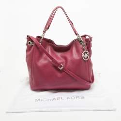 MICHAEL Michael Kors Magenta Leather Chain Shoulder Bag