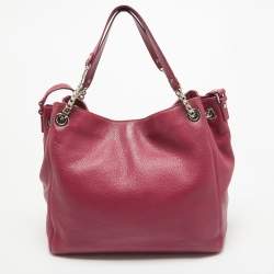 MICHAEL Michael Kors Magenta Leather Chain Shoulder Bag