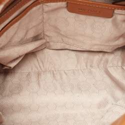 Pre Owned MICHAEL Michael Kors Brown Leather Large North South Hamilton Tote