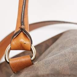 Pre Owned MICHAEL Michael Kors Brown Leather Large North South Hamilton Tote