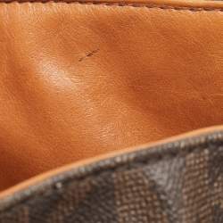 Pre Owned MICHAEL Michael Kors Brown Leather Large North South Hamilton Tote