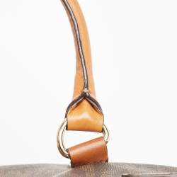 Pre Owned MICHAEL Michael Kors Brown Leather Large North South Hamilton Tote