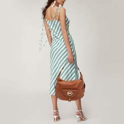 MICHAEL Michael Kors Brown Leather Fulton Hobo