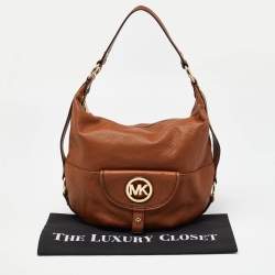 MICHAEL Michael Kors Brown Leather Fulton Hobo