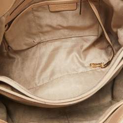 مملوكة مسبقًا MICHAEL Michael Kors Dark Brown Signature Coated Canvas Large Jet Set Travel Tote