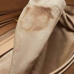 مملوكة مسبقًا MICHAEL Michael Kors Dark Brown Signature Coated Canvas Large Jet Set Travel Tote