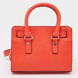 Pre Owned حقيبة كتف مايكل مايكل كورس هاميلتون ميني جلد سافيانو أسود