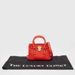 Pre Owned حقيبة كتف مايكل مايكل كورس هاميلتون ميني جلد سافيانو أسود