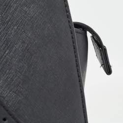 MICHAEL Michael Kors Black Saffiano Leather Large Selma Satchel