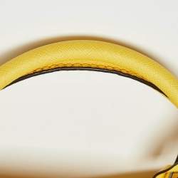 Pre Owned MICHAEL Michael Kors Yellow Leather Large Hamilton North South Tote