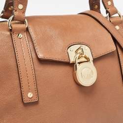 MICHAEL Michael Kors Brown Leather Hamilton Satchel