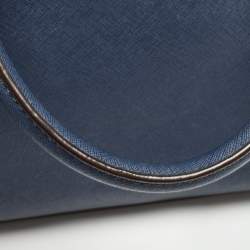 Pre Owned MICHAEL Michael Kors Dark Blue Leather Large Selma Satchel