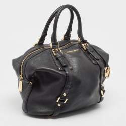 Pre Owned MICHAEL Michael Kors Black Leather Bedford Satchel