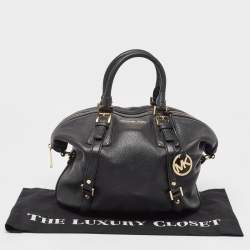 Pre Owned MICHAEL Michael Kors Black Leather Bedford Satchel