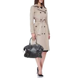 Pre Owned MICHAEL Michael Kors Black Leather Bedford Satchel