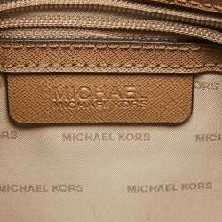 Pre Owned MICHAEL Michael Kors Burgundy Grained Leather Large Mercer Tote