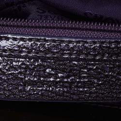 Pre Owned MICHAEL Michael Kors Purple Patent Leather Berkley Clutch