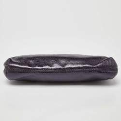 Pre Owned MICHAEL Michael Kors Purple Patent Leather Berkley Clutch