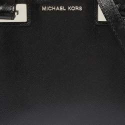 Pre Owned MICHAEL Michael Kors Black Leather Quinn Tote