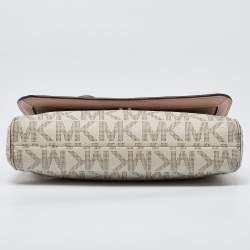 MICHAEL Michael Kors Ivory Signature Coated Canvas Crossbody Bag