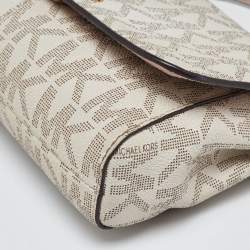 MICHAEL Michael Kors Ivory Signature Coated Canvas Crossbody Bag