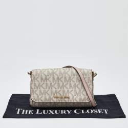 MICHAEL Michael Kors Ivory Signature Coated Canvas Crossbody Bag