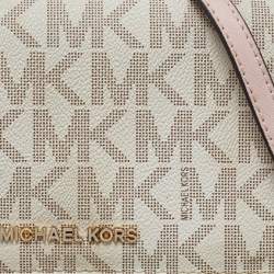 MICHAEL Michael Kors Ivory Signature Coated Canvas Crossbody Bag