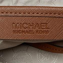 MICHAEL Michael Kors Brown Leather Jet Set  Shopper Tote