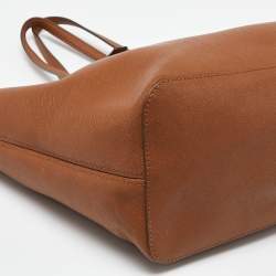 MICHAEL Michael Kors Brown Leather Jet Set  Shopper Tote