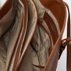 MICHAEL Michael Kors Brown Leather Jet Set  Shopper Tote
