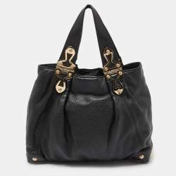 Pre Owned MICHAEL Michael Kors Black Leather Tote